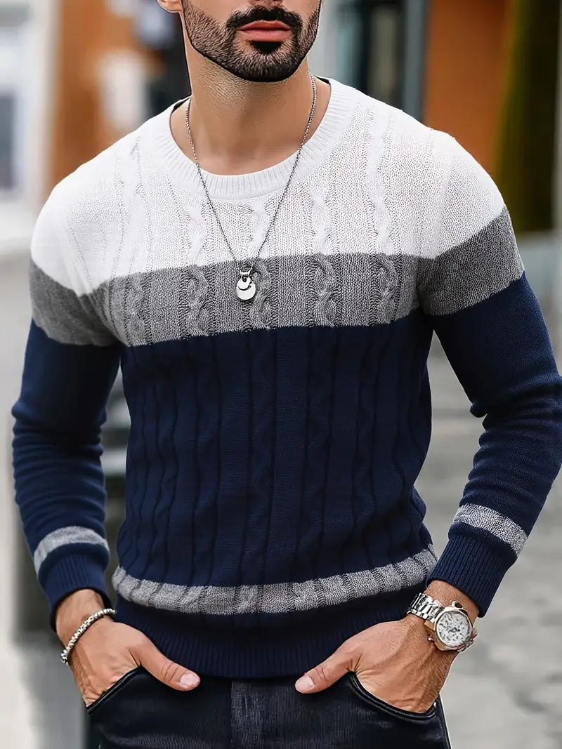 Watkins - Afslappet Langærmet Strikket Sweater
