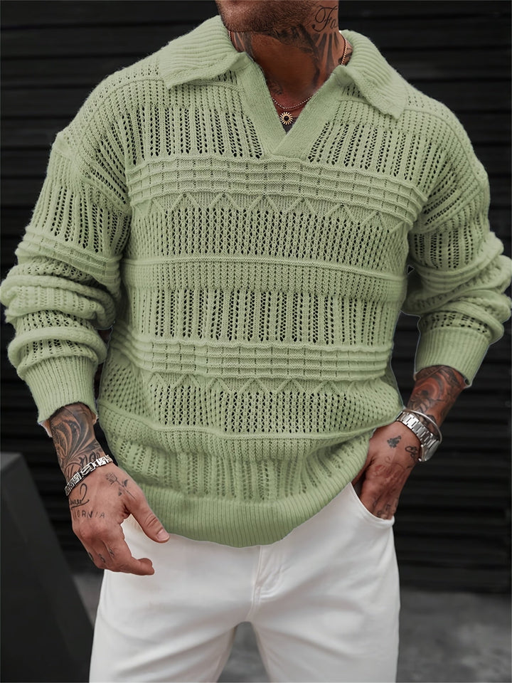 Wesley - Langærmet Sweater Med Udskåret Designet