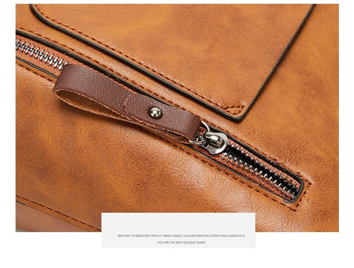 Britney - Stilfuld Læder Skuldertaske