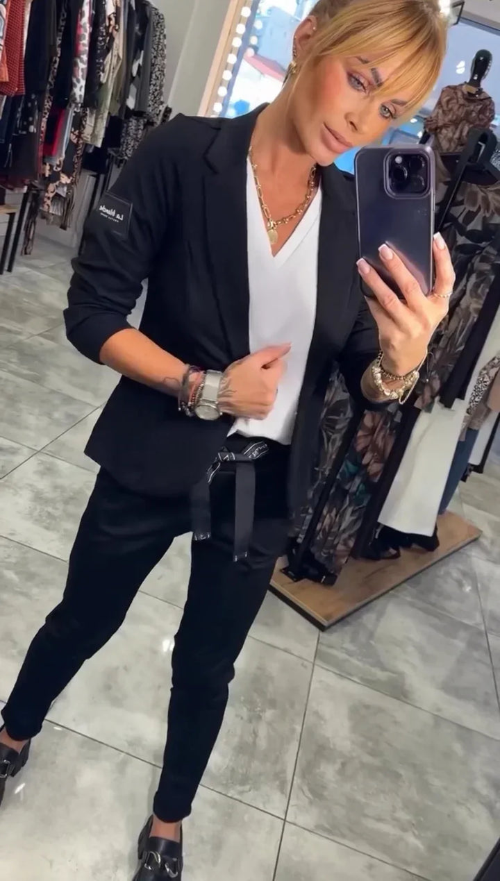 Jocelyne - Elegant Blazer Og Buksesæt