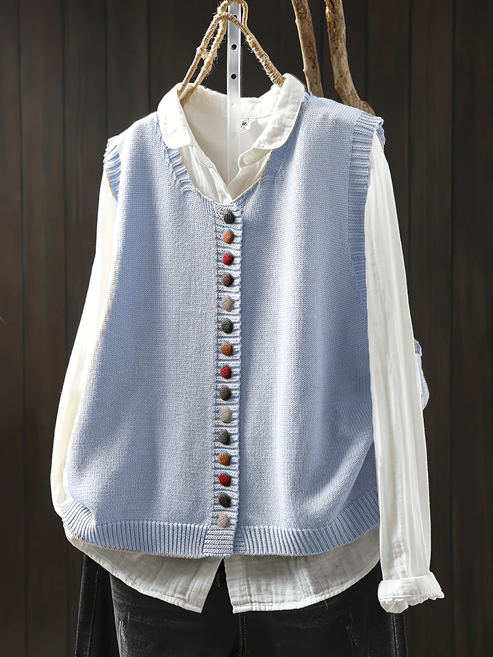 Toriana -  Ærmeløs Strikket Vest