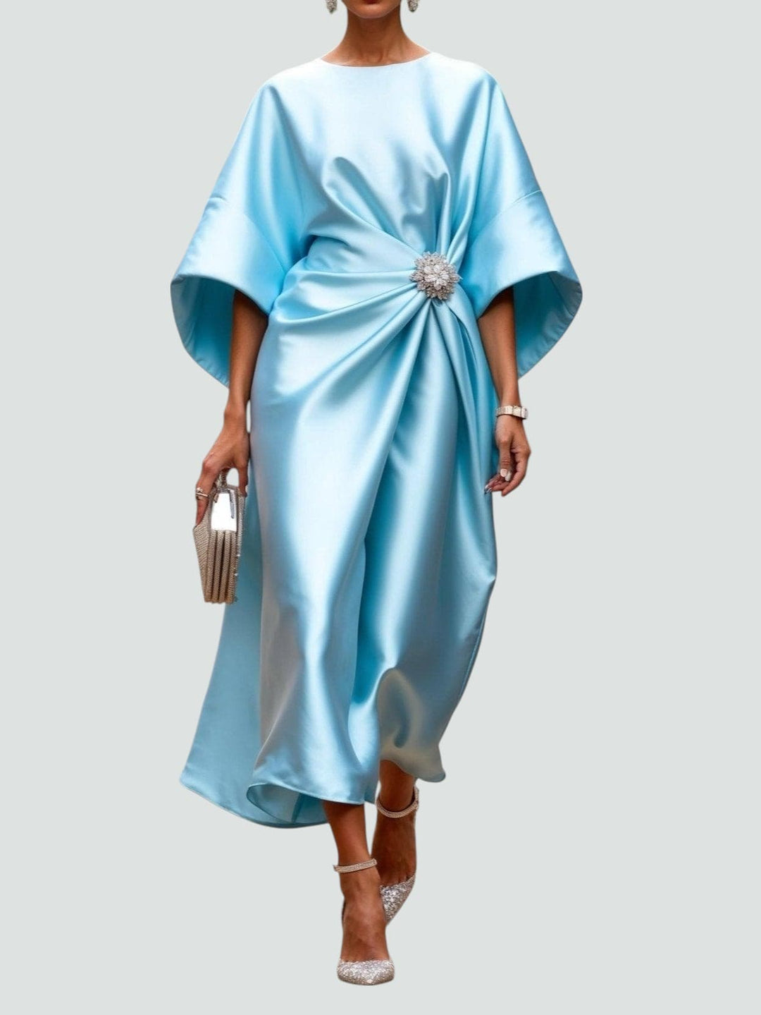 Zoey - Elegant Lang Satinkjole