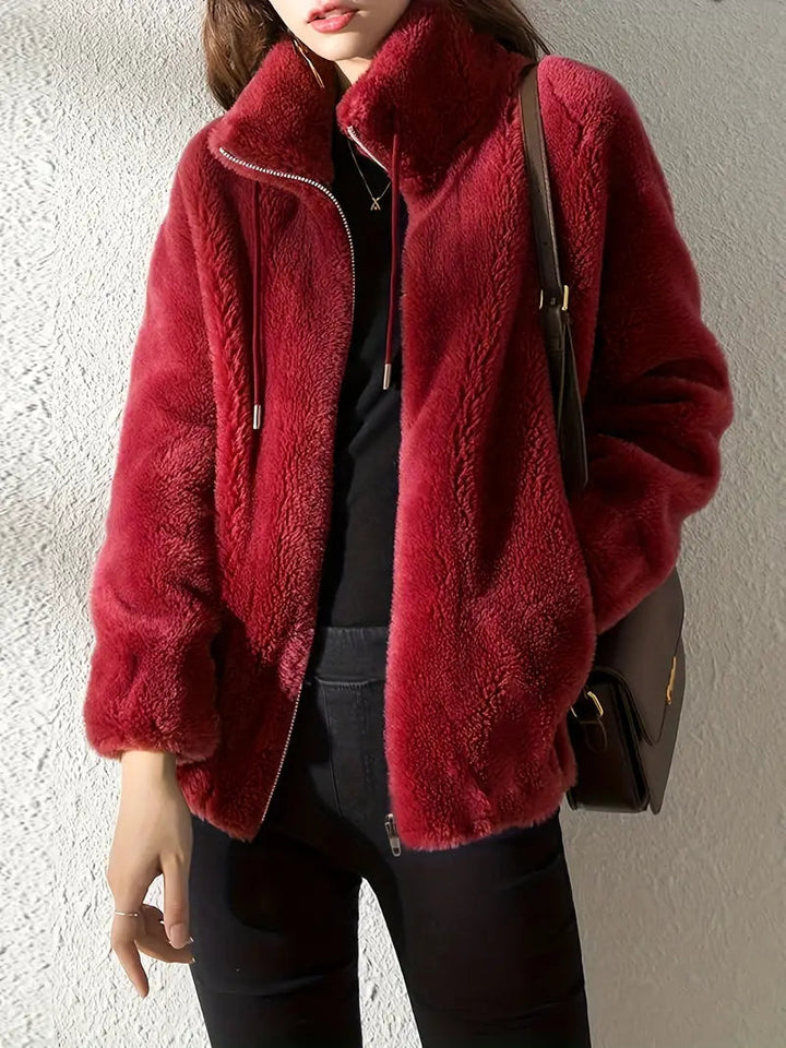 Maliza - Stilfuld Pels Jakke i Fleece