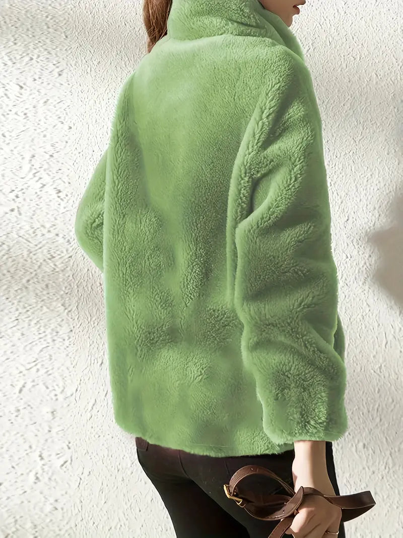 Maliza - Stilfuld Pels Jakke i Fleece