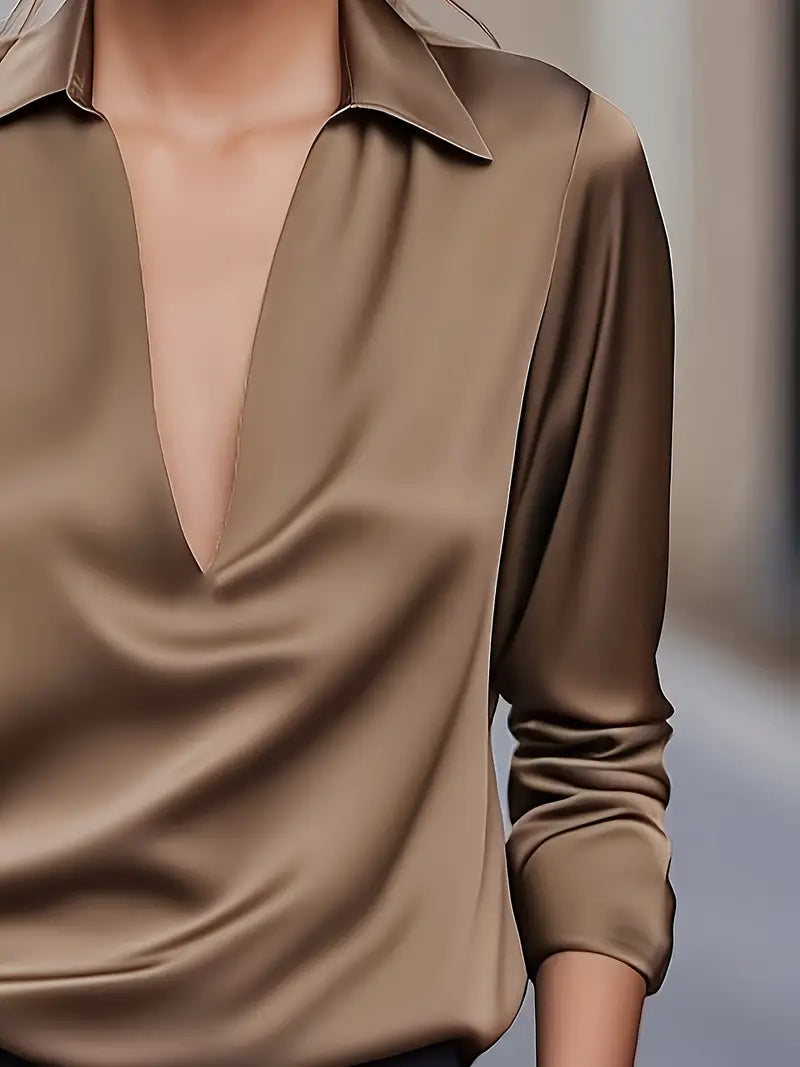 Nadene - Premium V-Hals Bluse