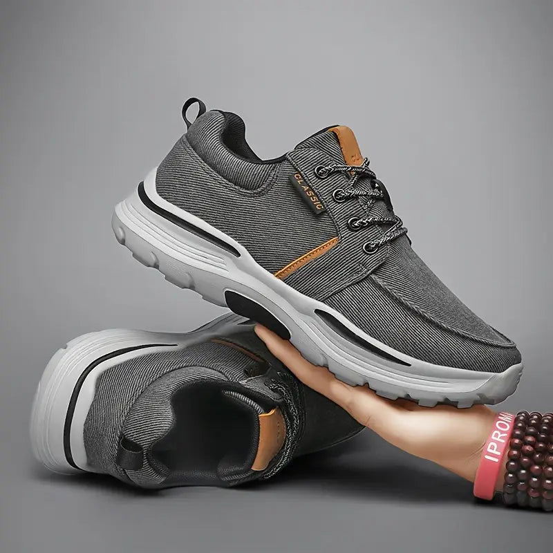Keidean - Åndbare Sneakers Med Snørebånd i Lærred