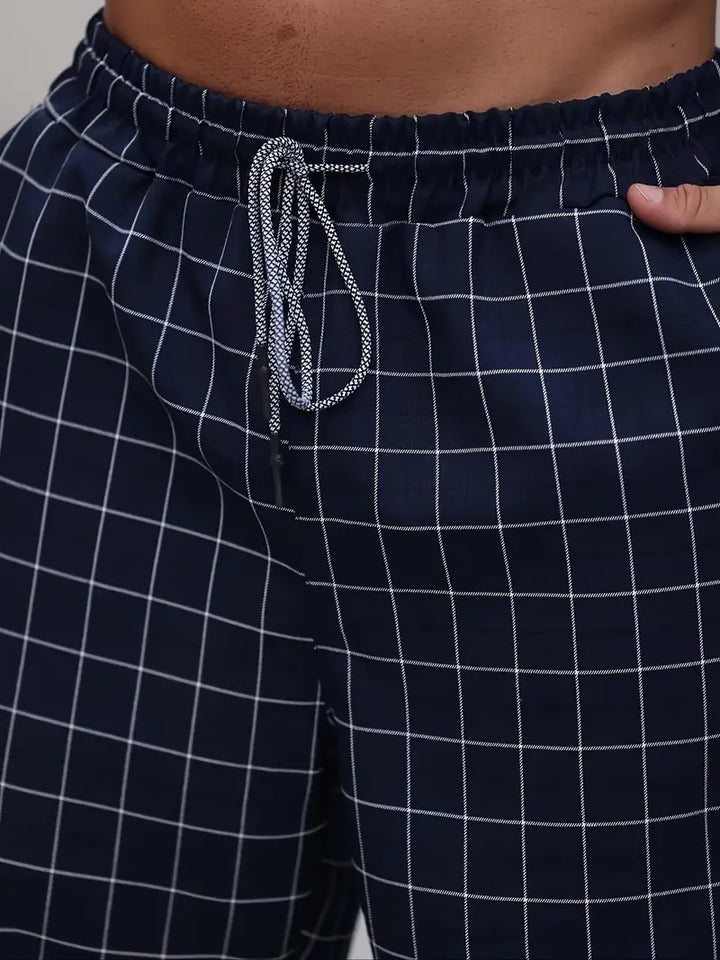 Rodolfo - Åndbar Plaid Udskriv Bukser