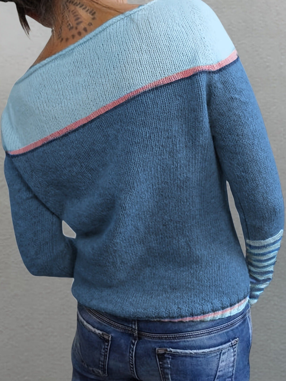 Katharina - Langærmet Stribet Sweater