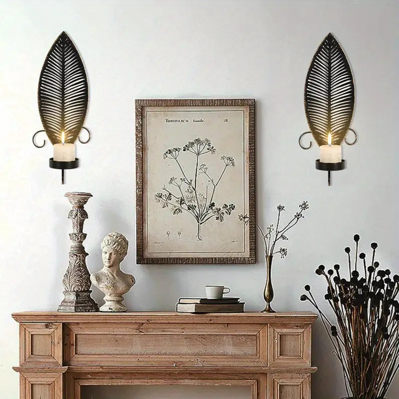 FoliGlow - Lysestage i Blad Design