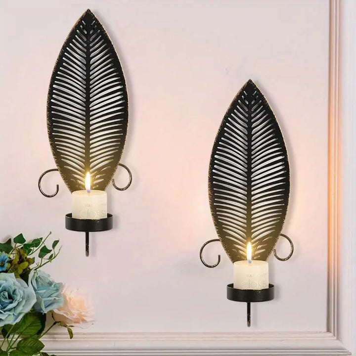 FoliGlow - Lysestage i Blad Design