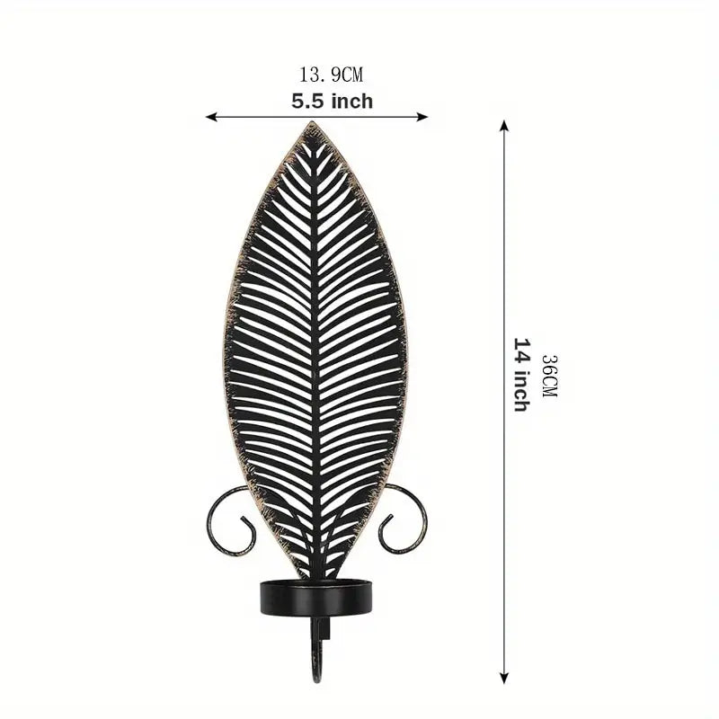 FoliGlow - Lysestage i Blad Design