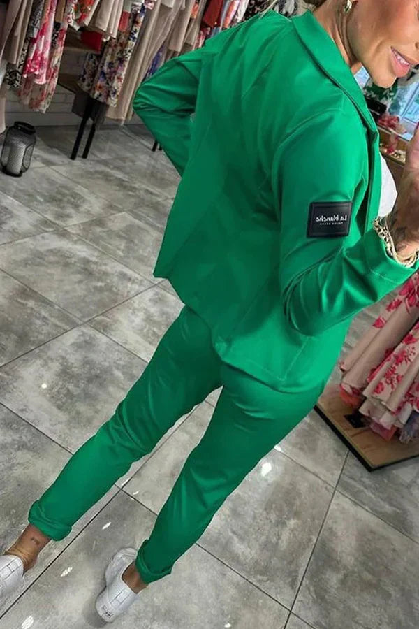 Jocelyne - Elegant Blazer Og Buksesæt