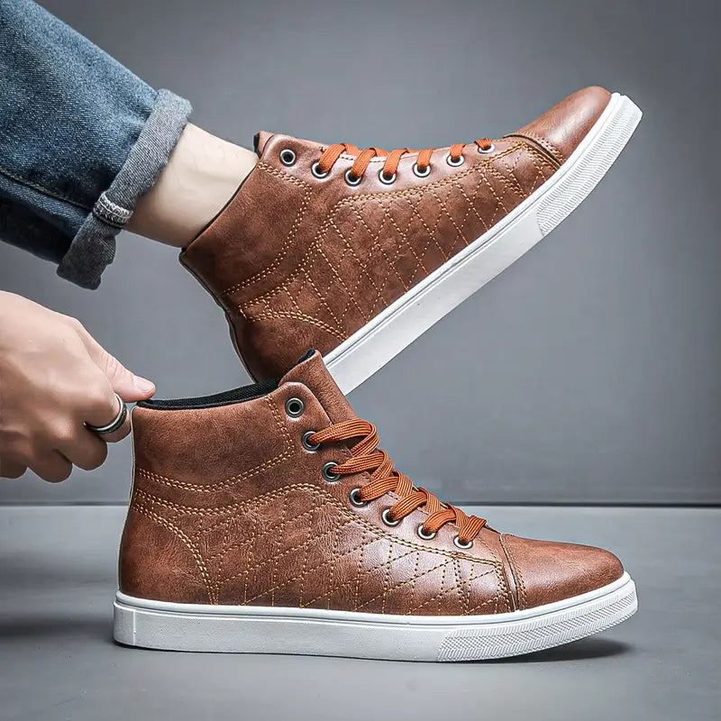 Gayle - Afslappet Plaid Mellemhøj Sneaker