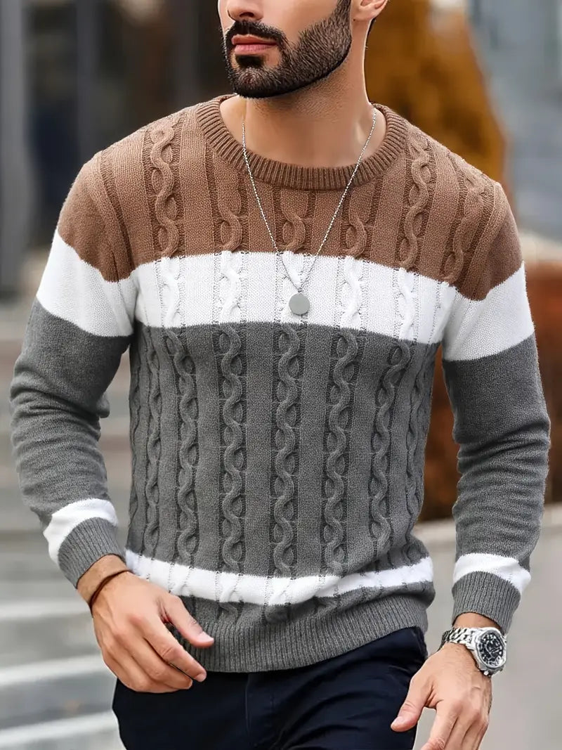 Watkins - Afslappet Langærmet Strikket Sweater