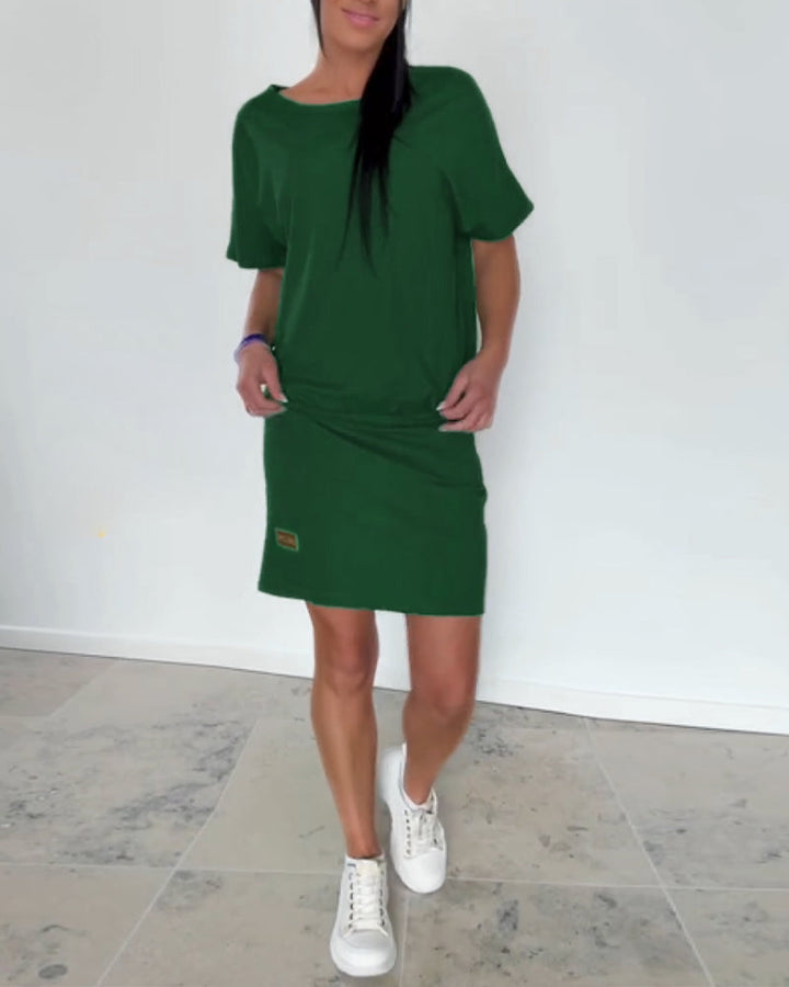 Ulrika - Mini Kjole Med Korte ærmer