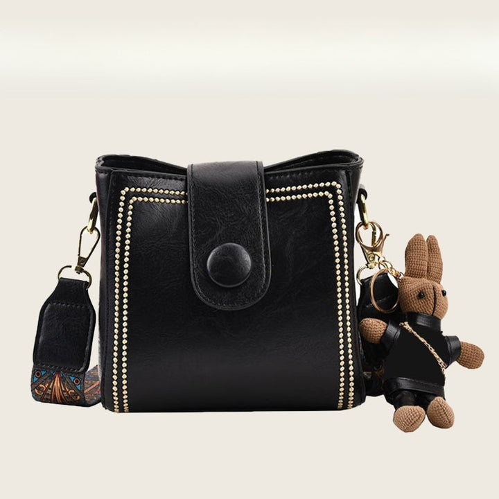 Andriani - Vintage Modetaske Med Jsterbar Skulderrem