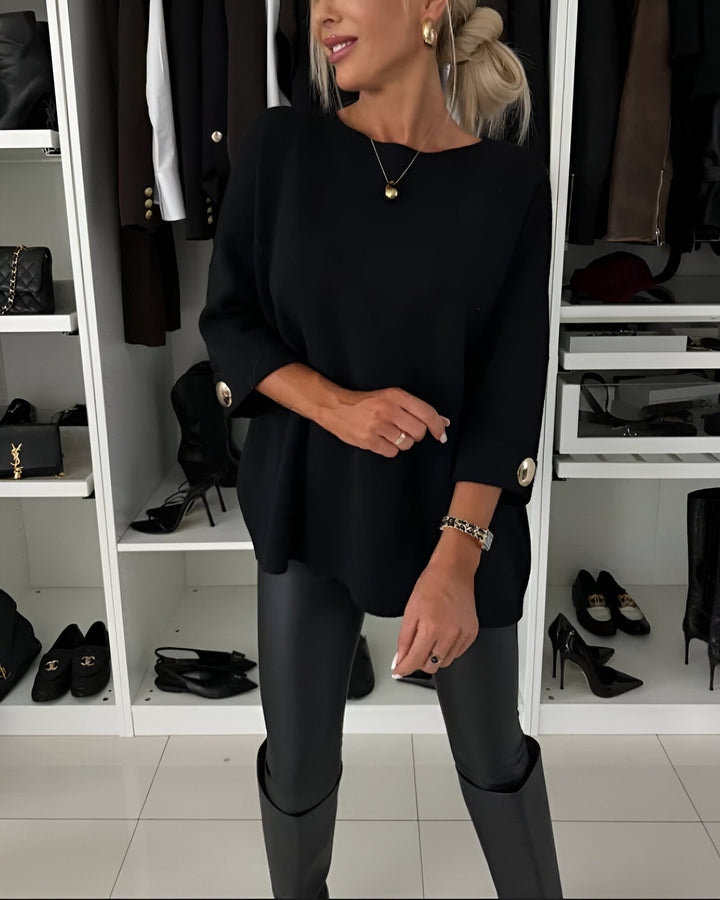 Sieglinde - Rundhalset Strikket Sweater