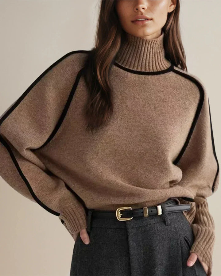 Karina – Elegant Rullekravesweater