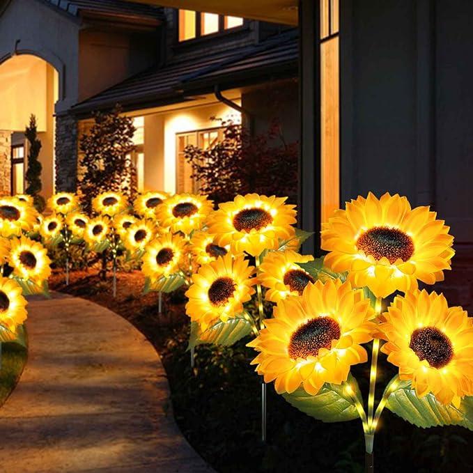 FloralGlow - Solcelledrevne LED-Solskinslamper Til Haven