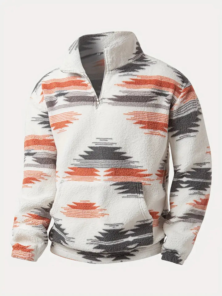 Clinton - Sweatshirt Med Halv Lynlås Og Opretstående Krave