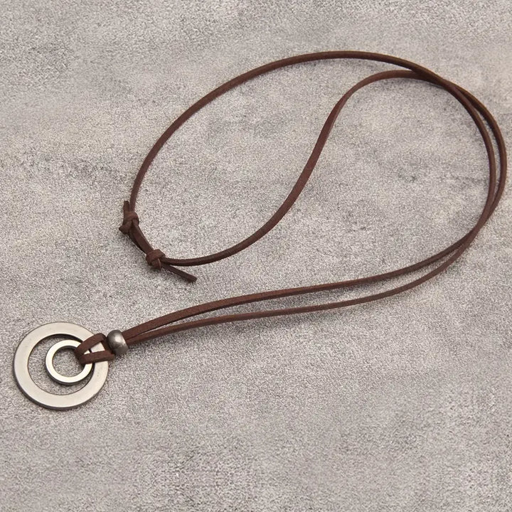UnityRings - Halskæde Med Dobbelt Cirkel, Unisex