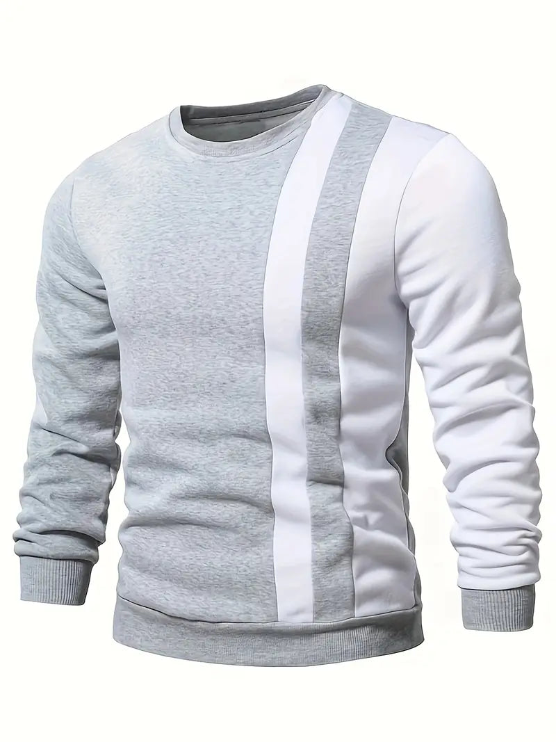 Blaine - Stilfuld Sweatshirt Med Kontrast Striber
