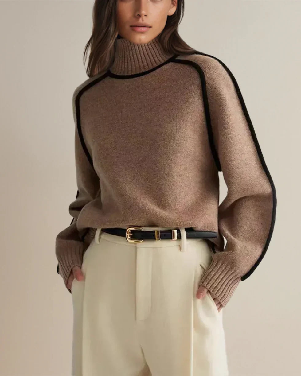 Karina – Elegant Rullekravesweater