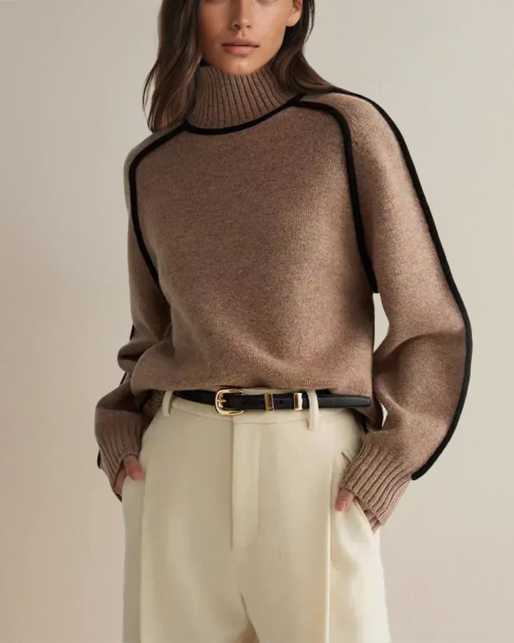 Karina – Elegant Rullekravesweater