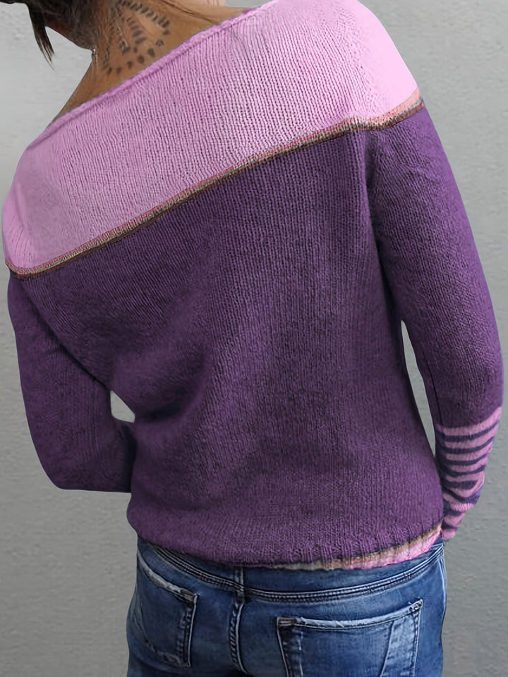 Katharina - Langærmet Stribet Sweater