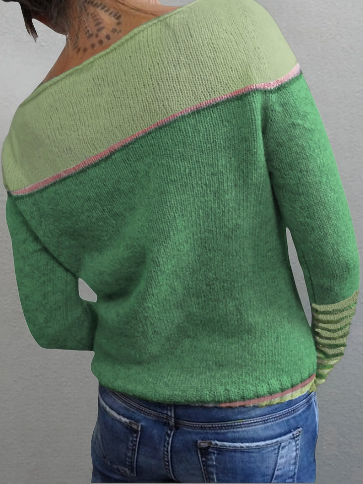 Katharina - Langærmet Stribet Sweater