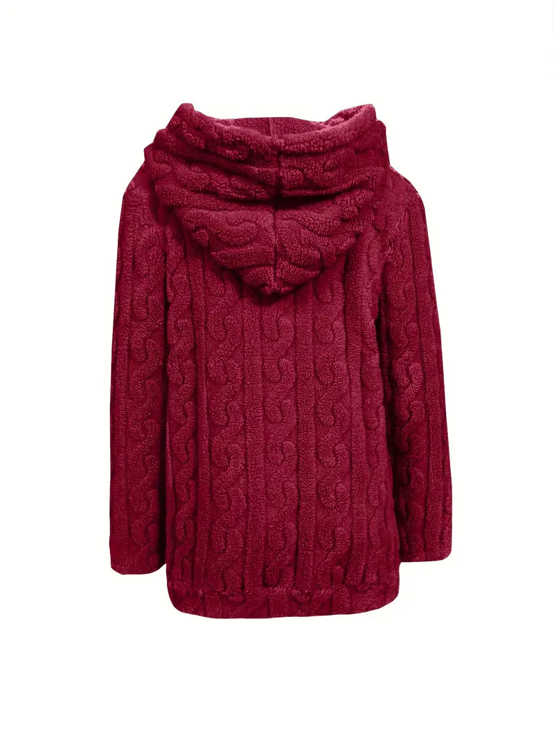 Ganka - Langærmet Hættetrøje Med Lynlås