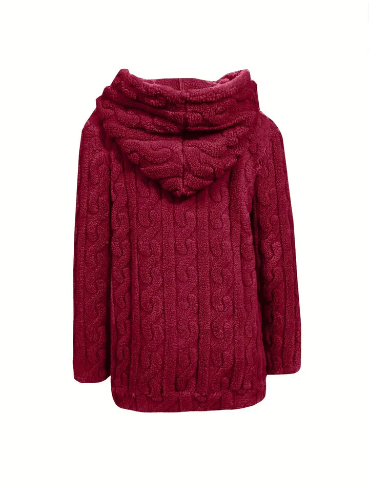 Ganka - Langærmet Hættetrøje Med Lynlås