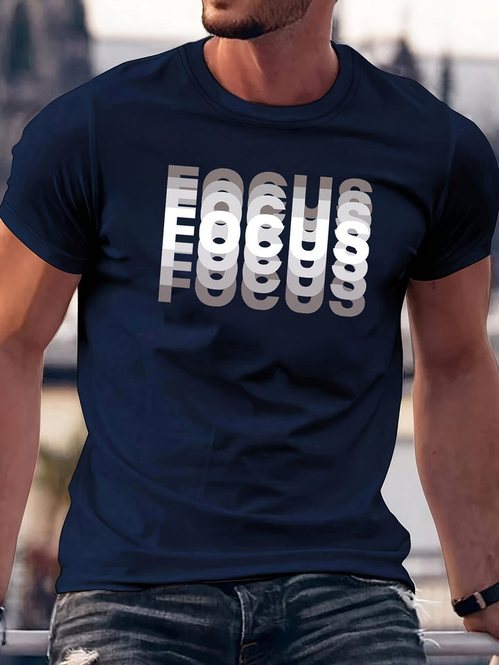 Focus – Stilfuld T-Skjorte Med Effekt Design