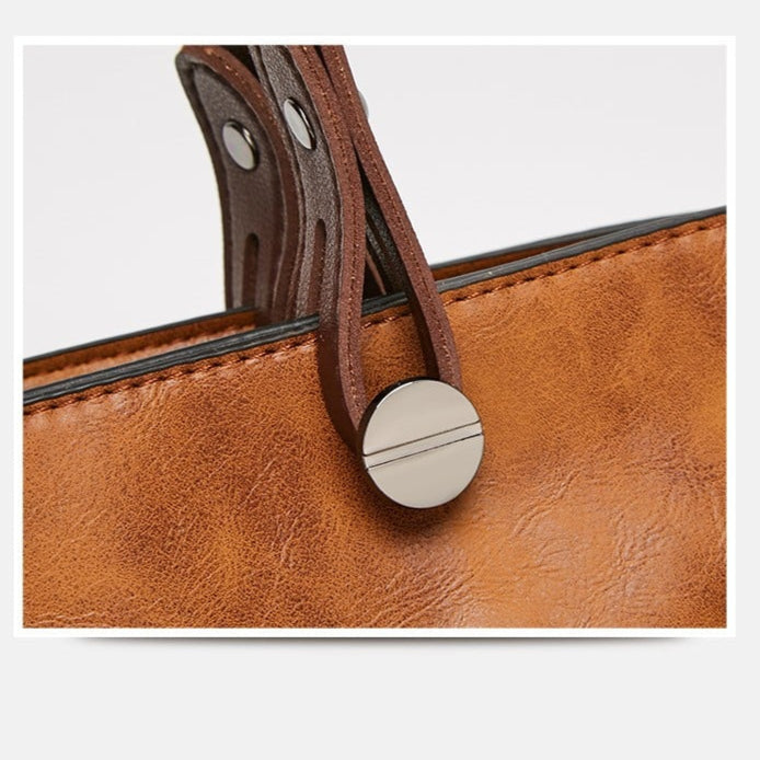 Britney - Stilfuld Læder Skuldertaske