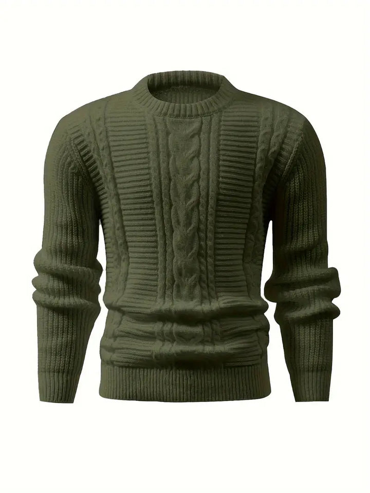 Jilson - Rund Hals Og Langærmet Strukturstrikket Sweater