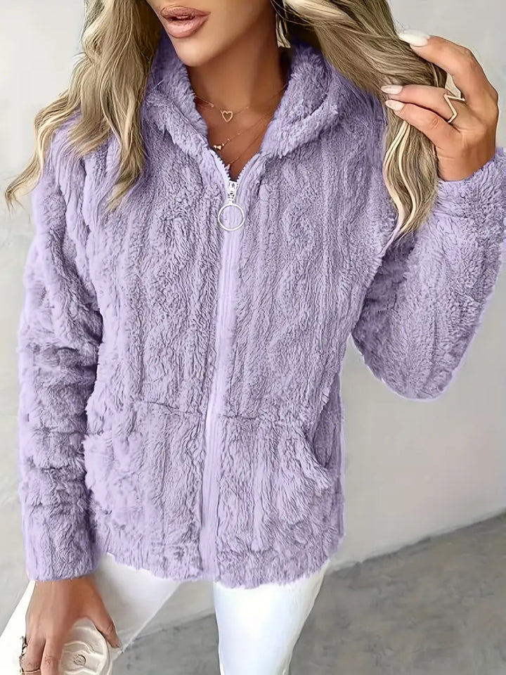 Ganka - Langærmet Hættetrøje Med Lynlås