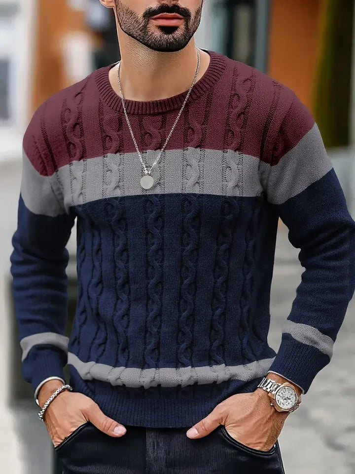 Watkins - Afslappet Langærmet Strikket Sweater
