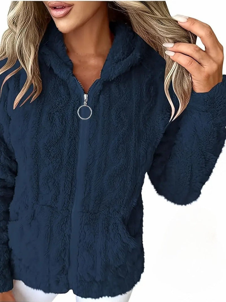 Ganka - Langærmet Hættetrøje Med Lynlås