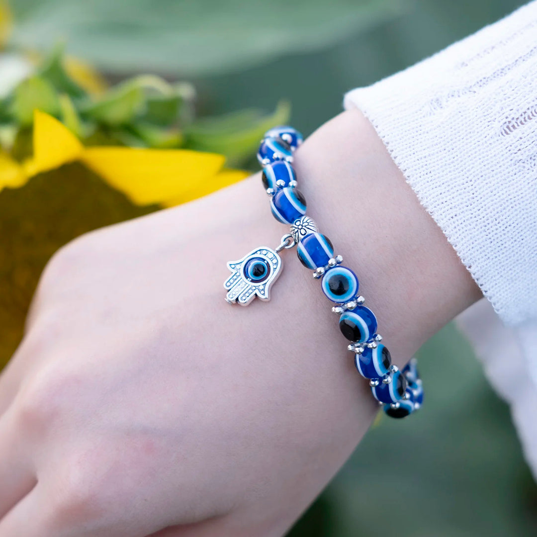 Eliani - Saphira Ond øje-Amulet Ankelkæde