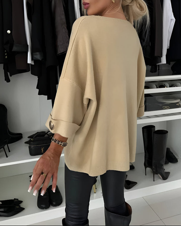 Sieglinde - Rundhalset Strikket Sweater