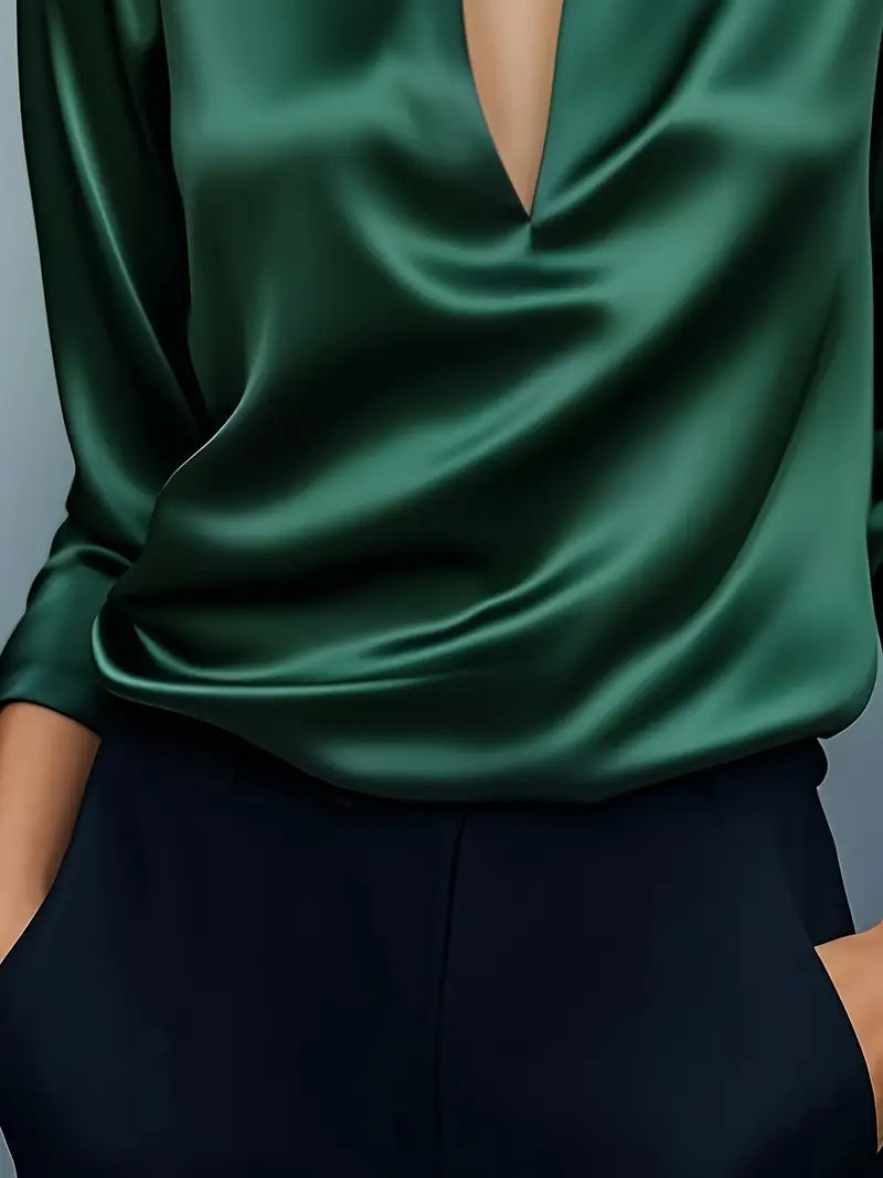 Nadene - Premium V-Hals Bluse
