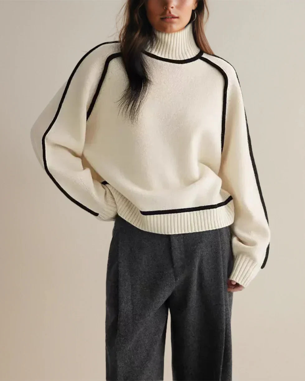 Karina – Elegant Rullekravesweater
