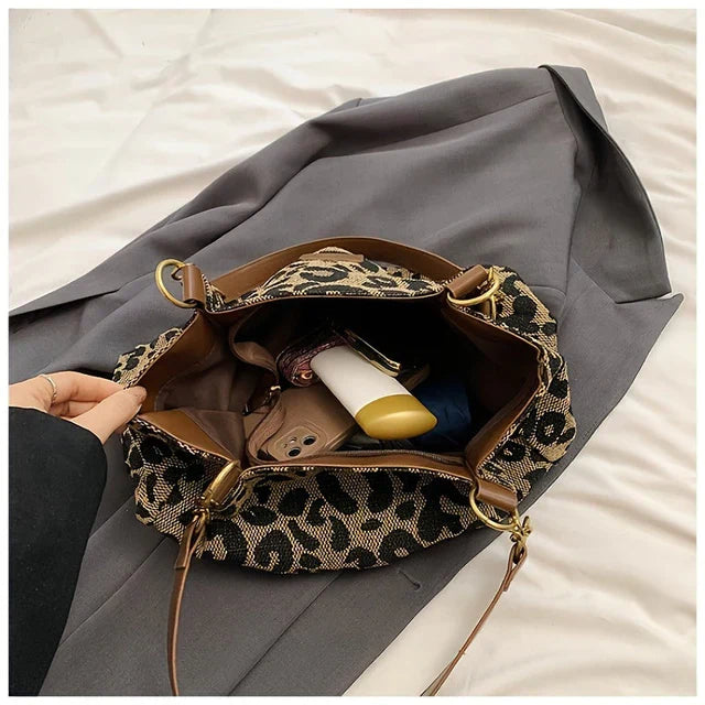 Leonora - Leopard Charm Tote Taske