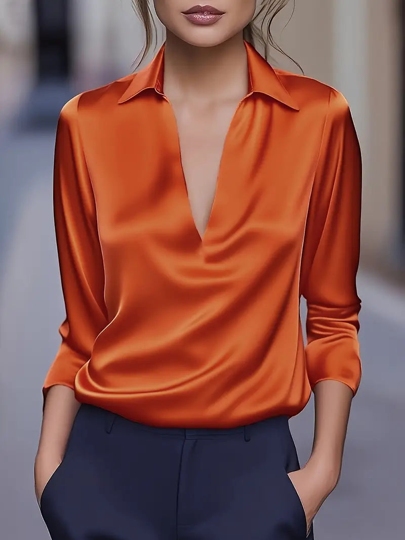 Nadene - Premium V-Hals Bluse