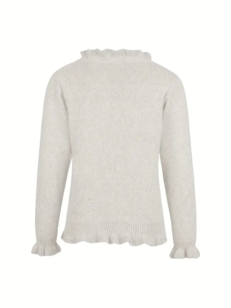 Hanifa - Elegant Strikket Cardigan Med Knapper