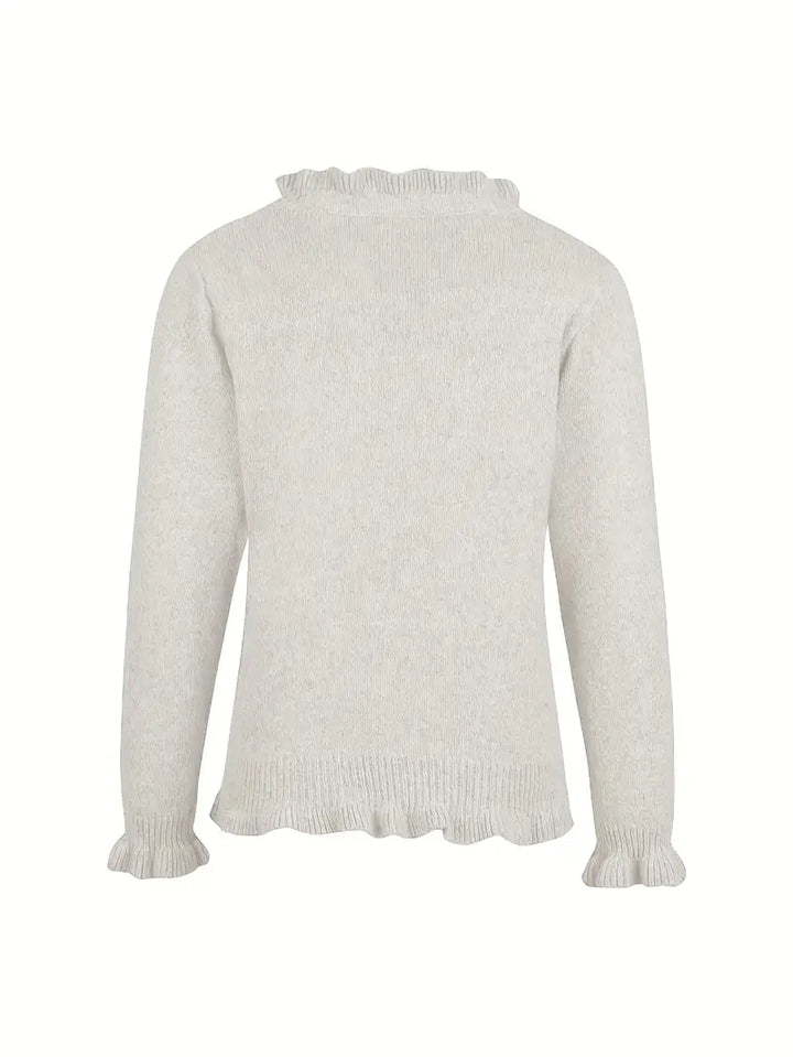 Hanifa - Elegant Strikket Cardigan Med Knapper