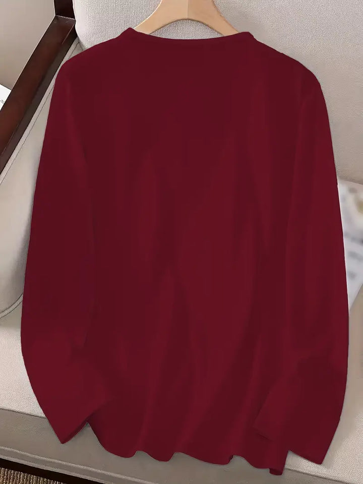 Odalina - Afslappet T-Skjorte Med Smiley Udskriv