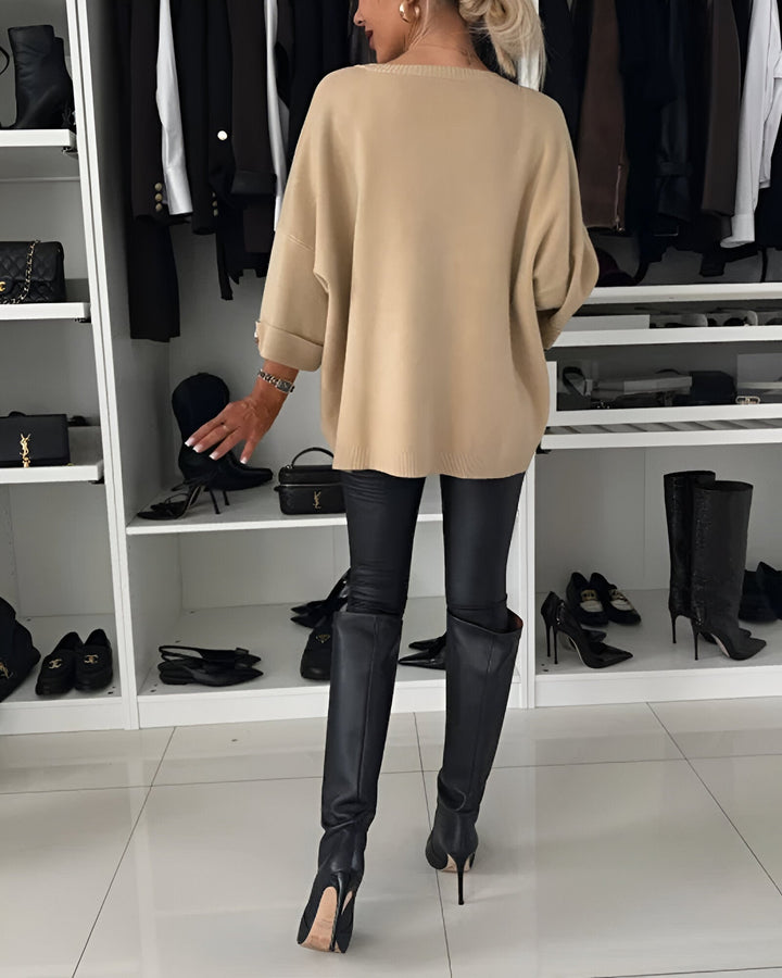 Sieglinde - Rundhalset Strikket Sweater