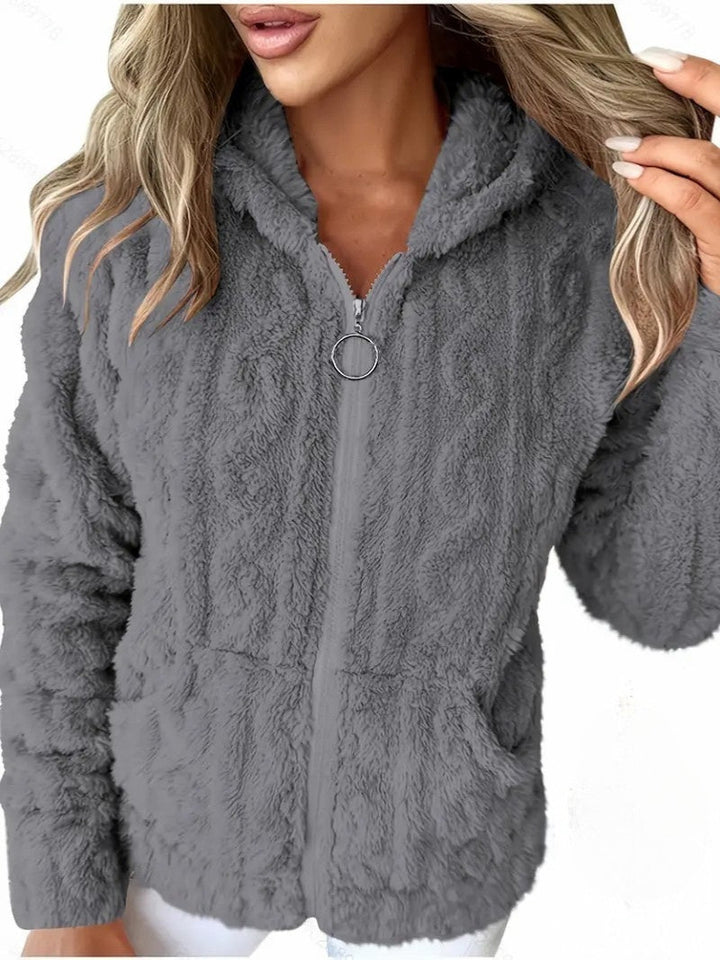 Ganka - Langærmet Hættetrøje Med Lynlås