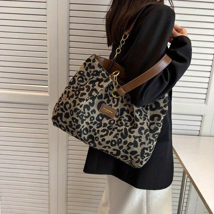 Leonora - Leopard Charm Tote Taske